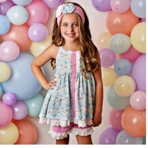 Serendipity Clothing 3 piece cotton candy outfit